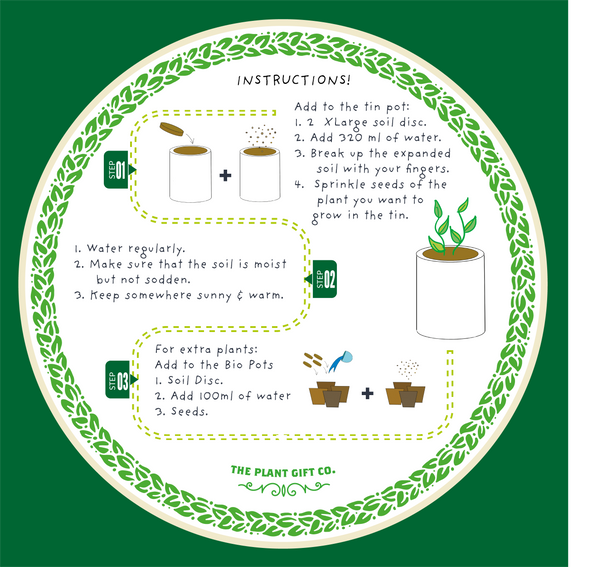 Mr. Herbyhead ~ Eco Grow Your Own Plant Kit, Gardening Gift.