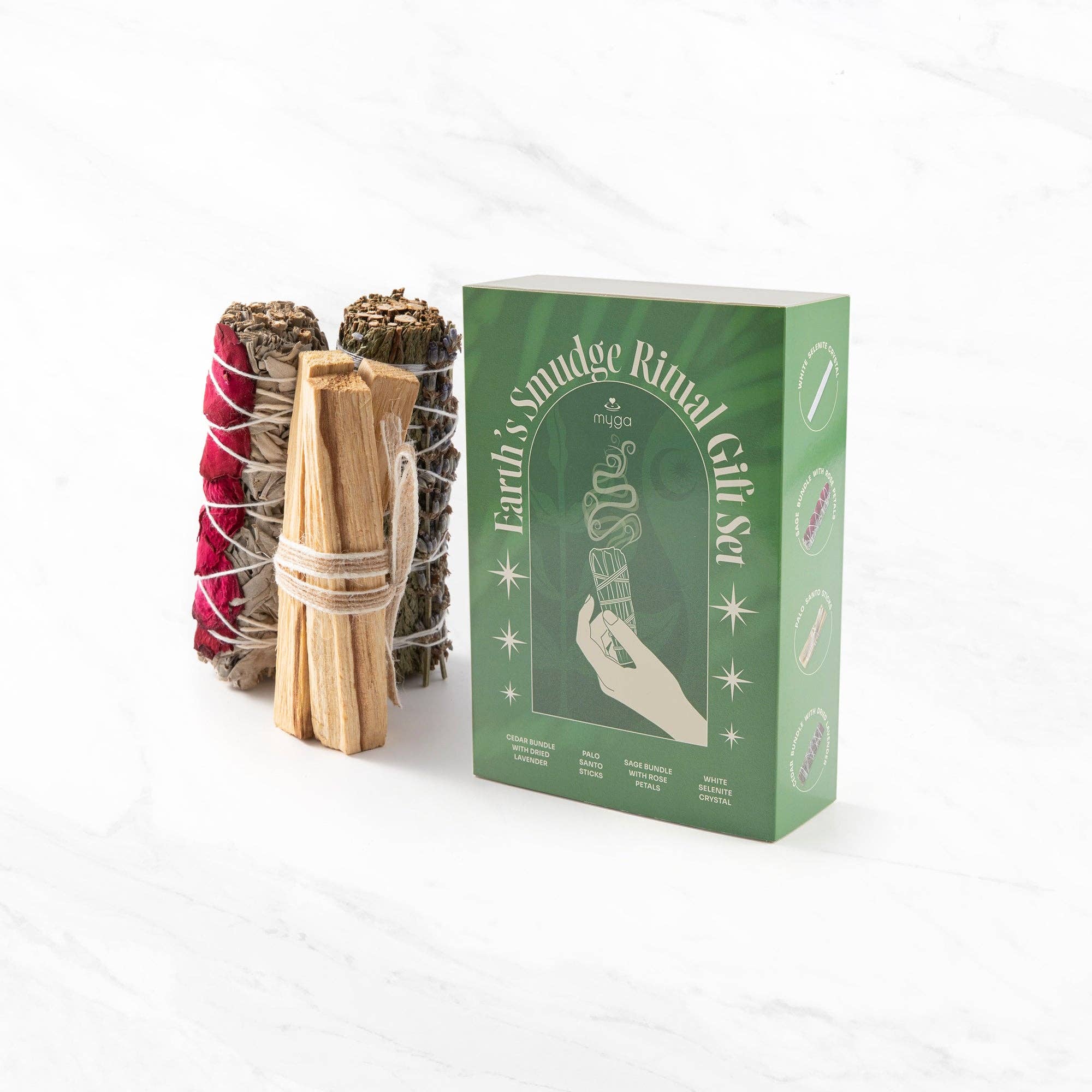 Earth’s Smudge Ritual Gift Set – Cleanse, Ground & Uplift