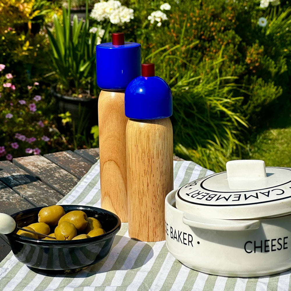 Salt/Pepper Grinder ~ Royal Blue & Red