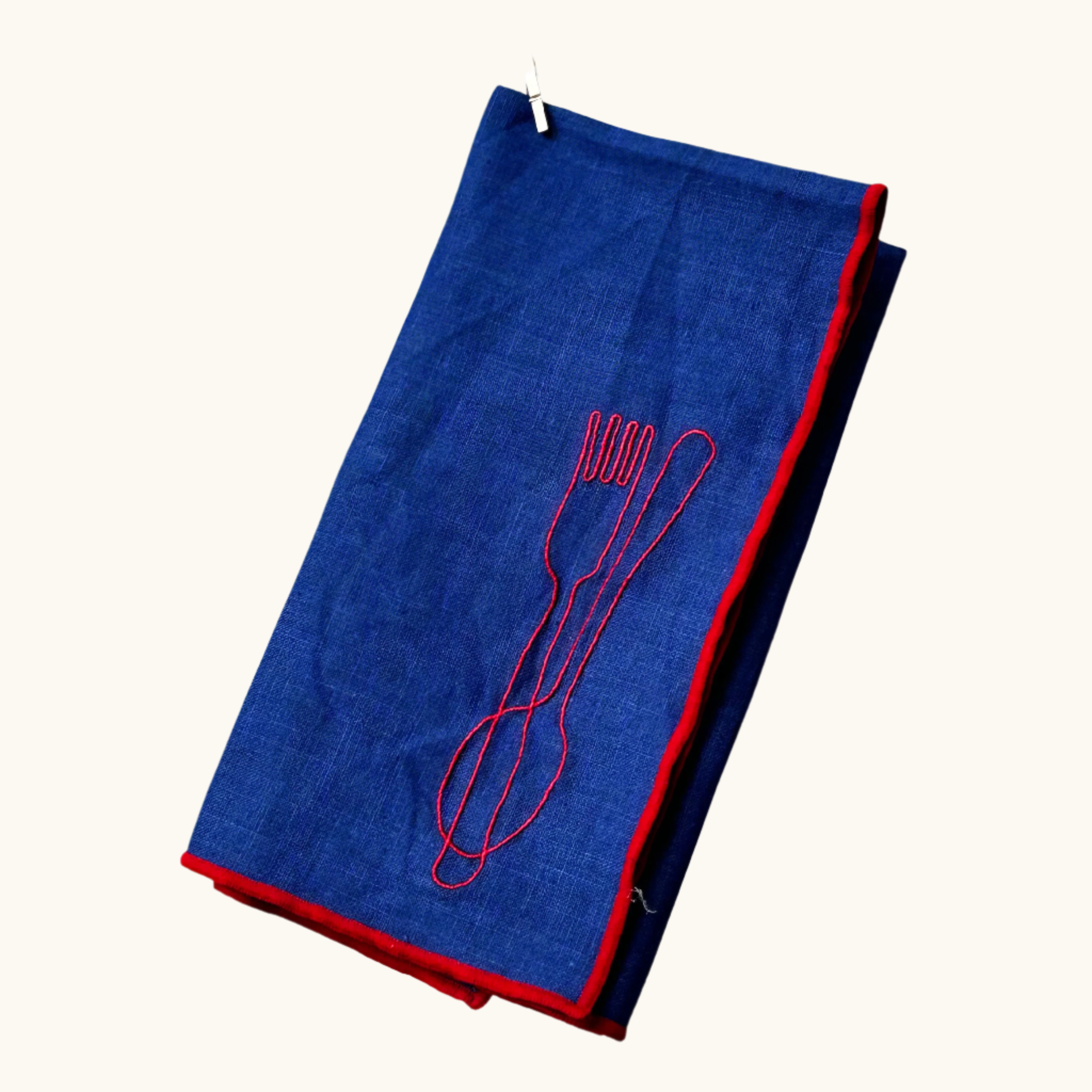 Linen Blend Napkins - Royal Blue (Set of 2)