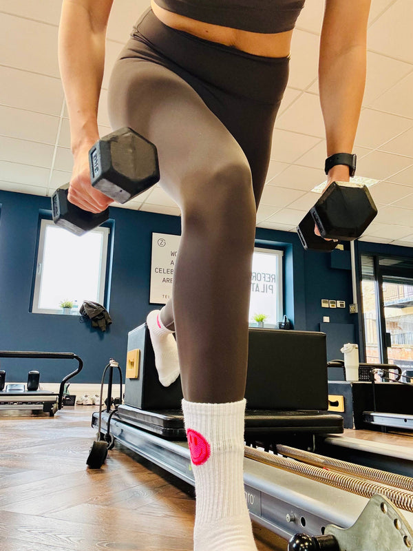 Grip & Flow - Smiley face Pilates grip sock 