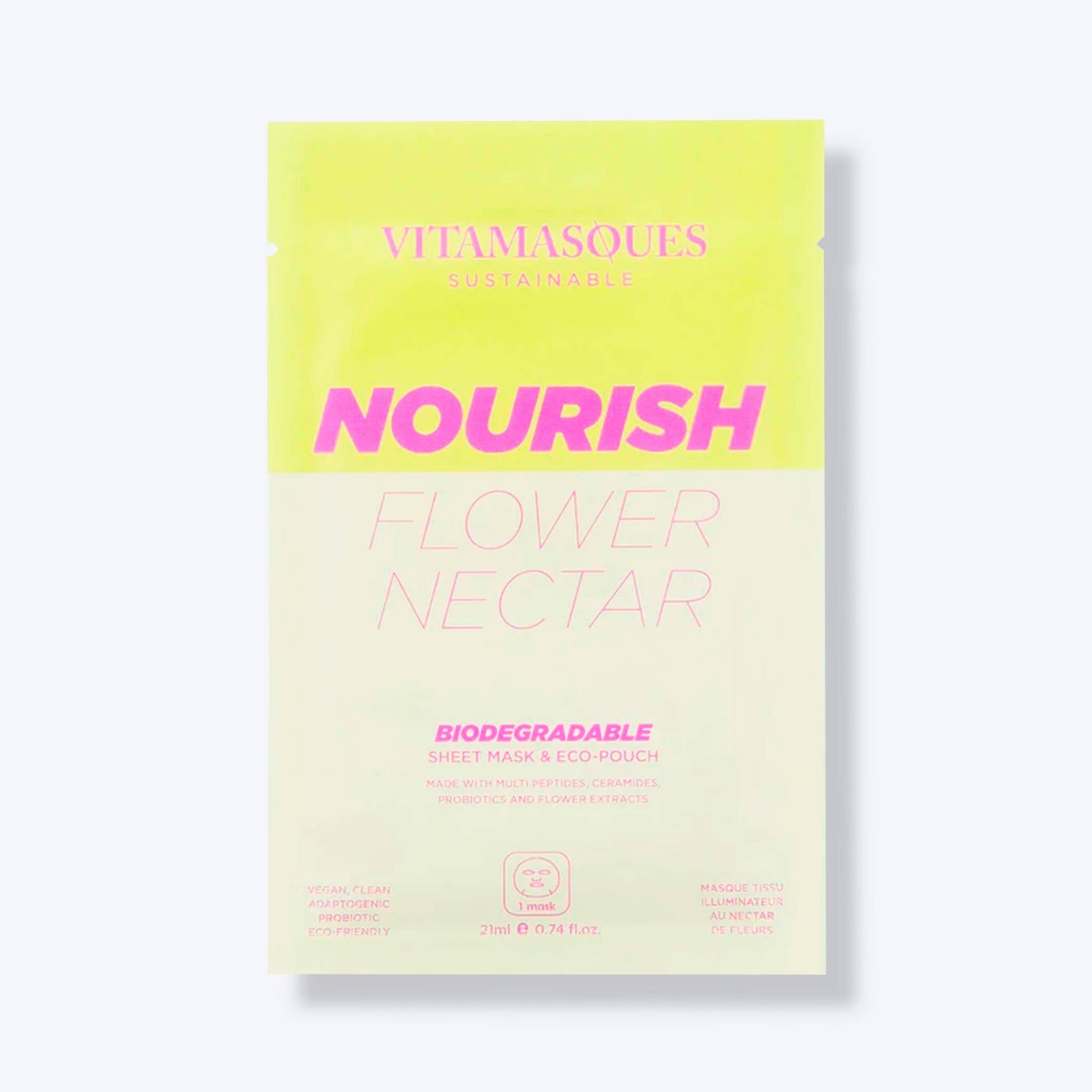 Nourish Flower Nectar Biodegradable Face Sheet Mask