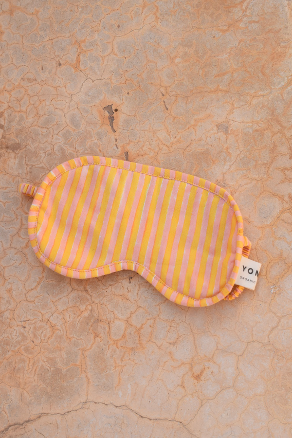 Organic Cotton Eye Mask - Custard