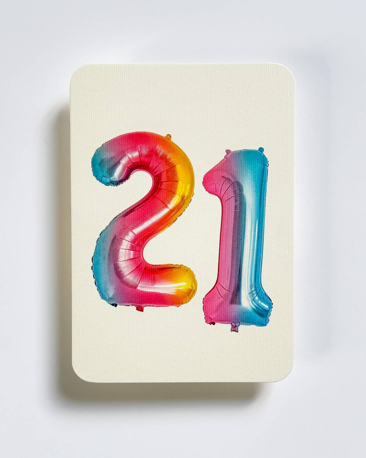 21st Birthday Card ~ Foil Balloon