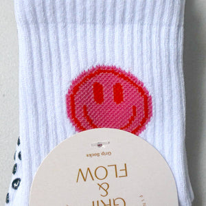 Grip & Flow - Smiley face Pilates grip sock 