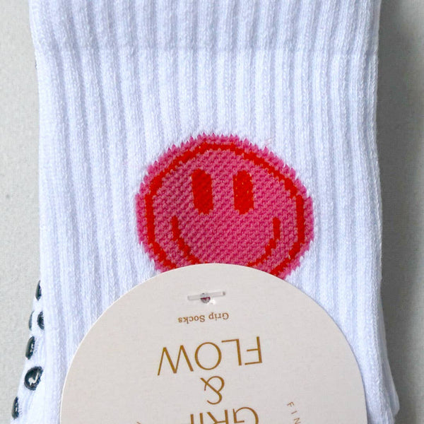 Grip & Flow - Smiley face Pilates grip sock 