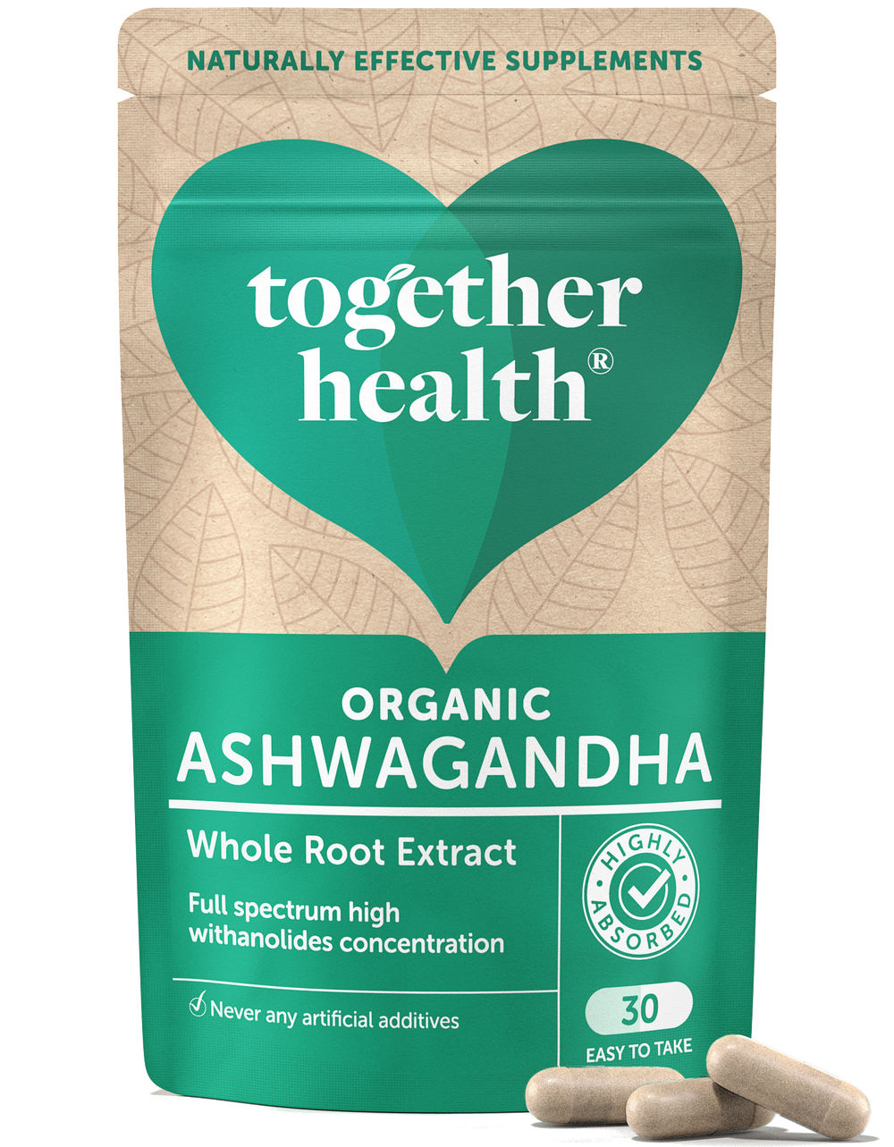 Together Health - Ashwagandha Supplement – Organic – 30 Capsules