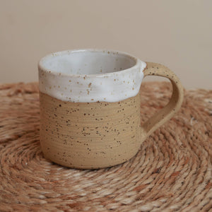 Handmade Ceramic Espresso Mug - Speckled Raw Clay