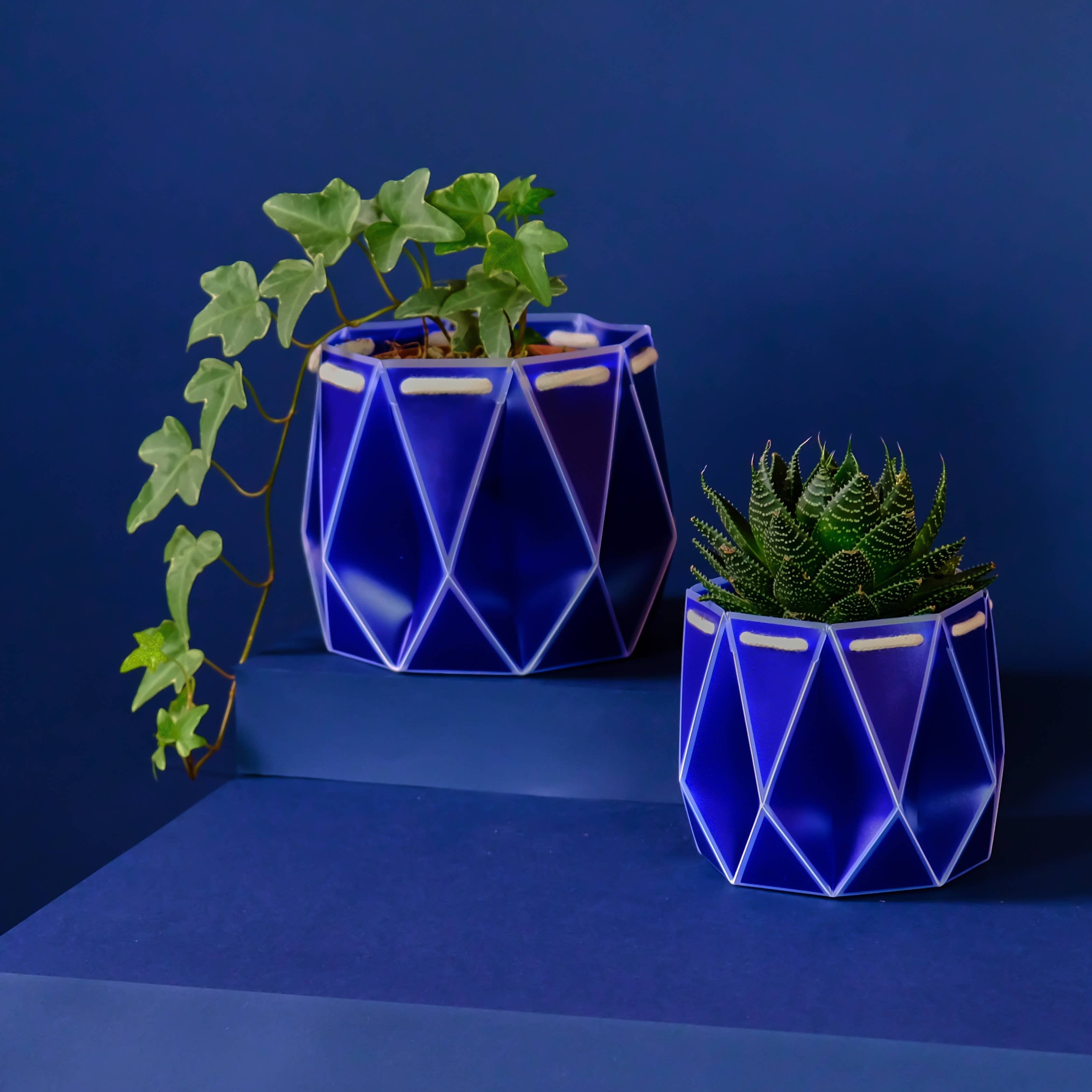 Self-watering Plant Pot ~ 11cm Navy Pot