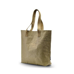 Vegan Leather Paper Large Tote Bag ~ Dust