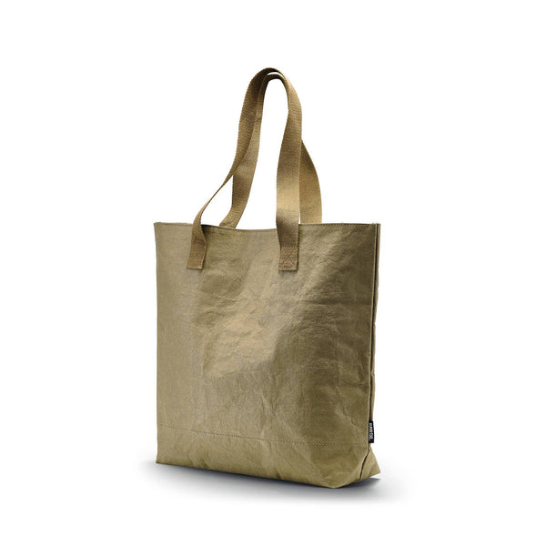Vegan Leather Paper Large Tote Bag ~ Dust