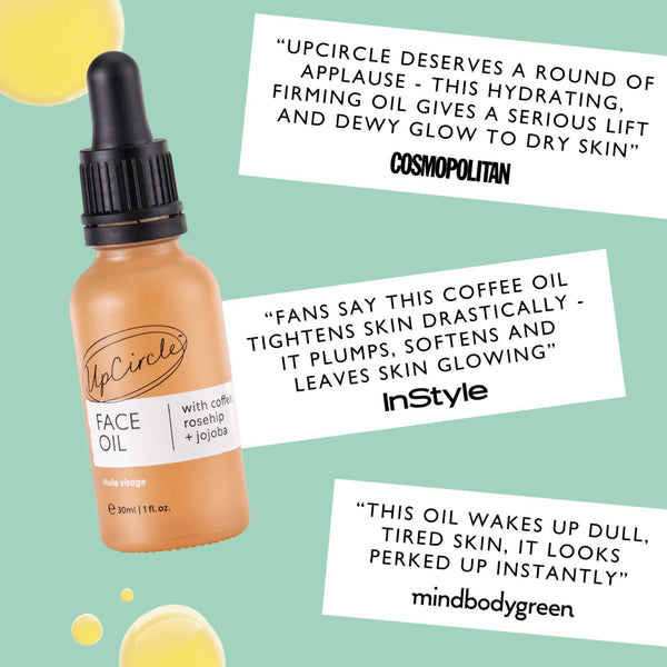 UpCircle Beauty UK - Collagen Boosting Vegan Organic Coffee + Rosehip Face Oil: Refill