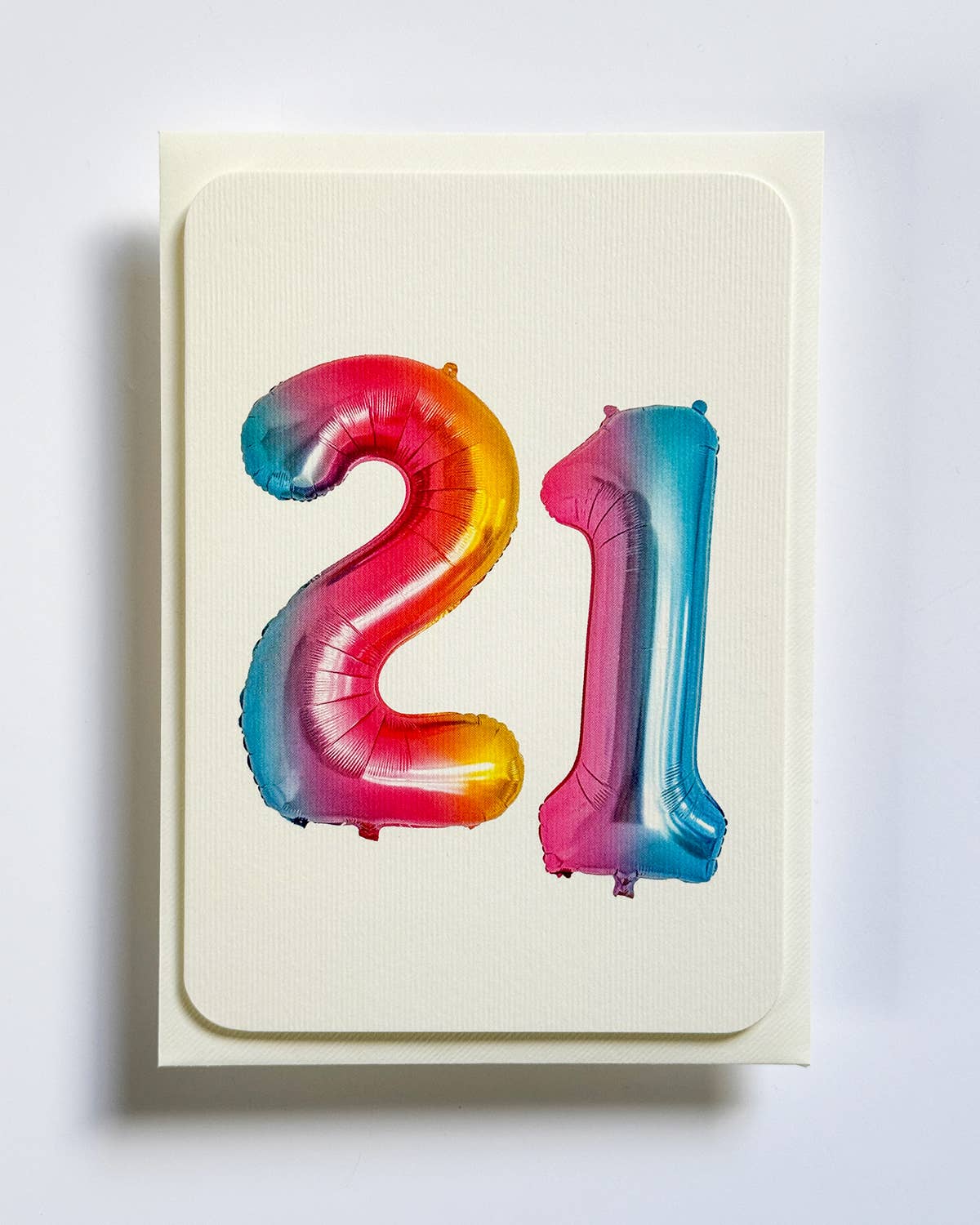 21st Birthday Card ~ Foil Balloon