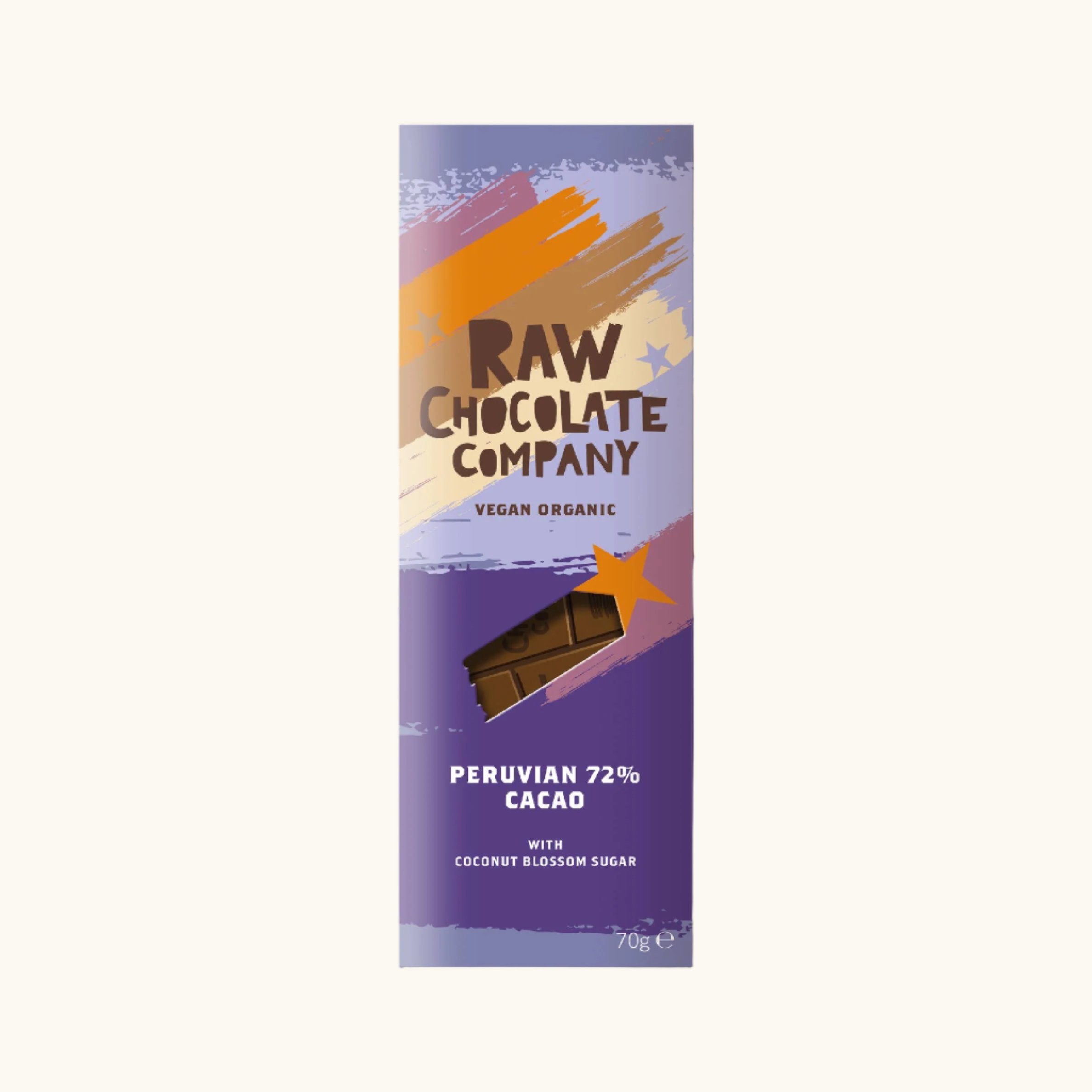 Organic Chocolate Bar - 72% Peruvian Cacao