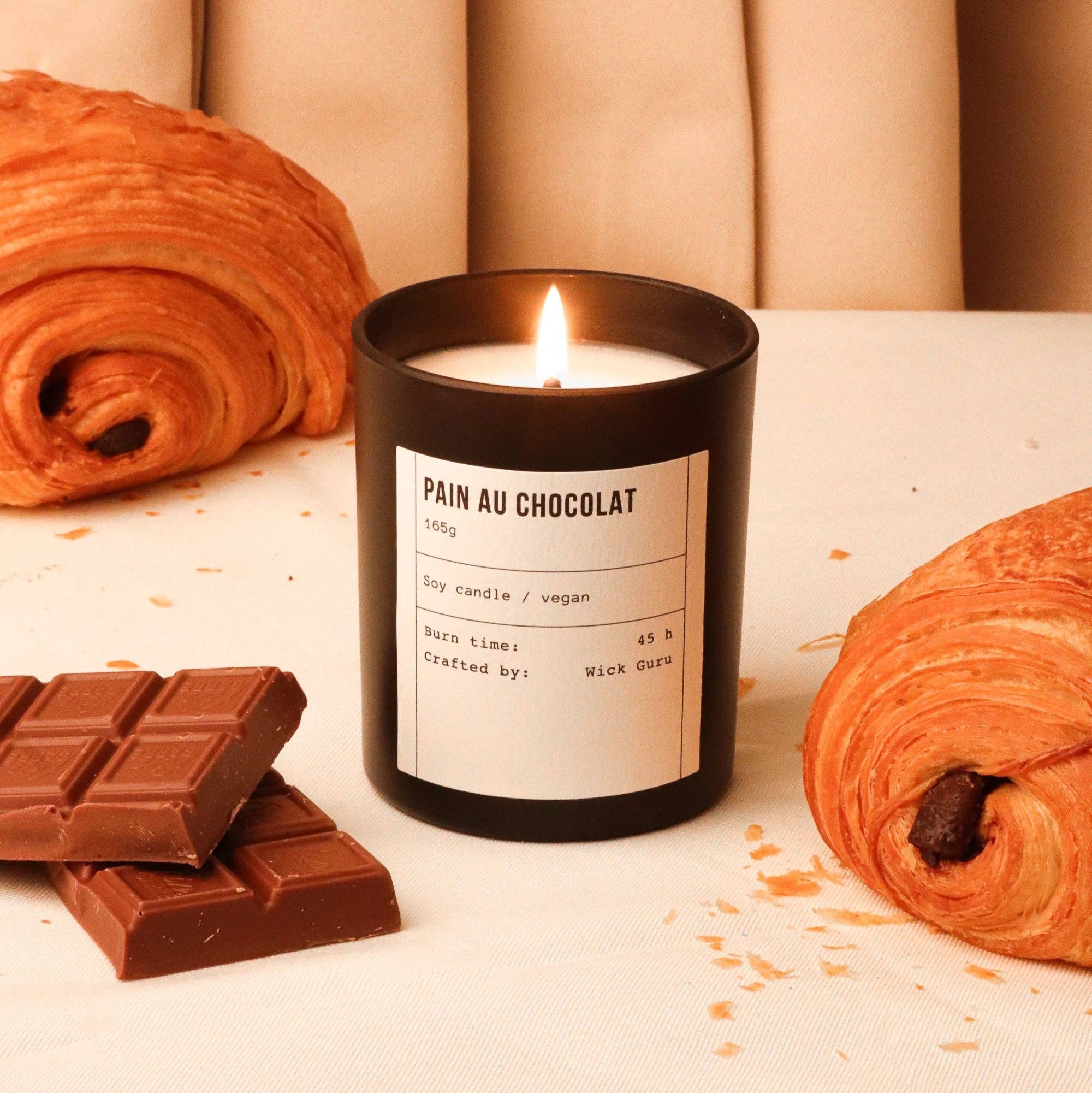 Pain Au Chocolat ~ Candle Glass candle (165g)