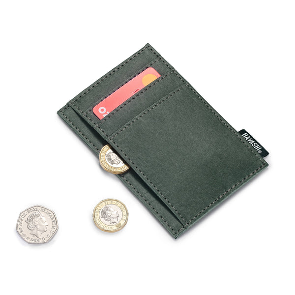 Vegan Leather Paper Card Case - Bottle