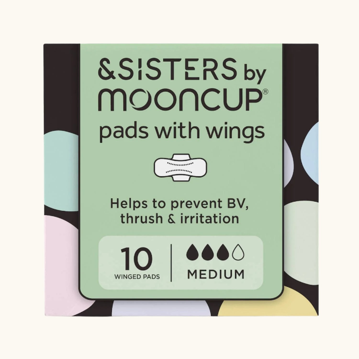 &SISTERS Organic Period Pads - Medium (10 pack)