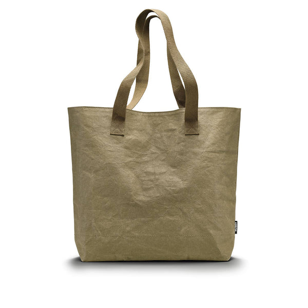 Vegan Leather Paper Large Tote Bag ~ Dust