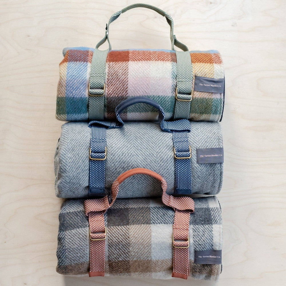 Recycled Picnic Carrier Straps ~ Olive