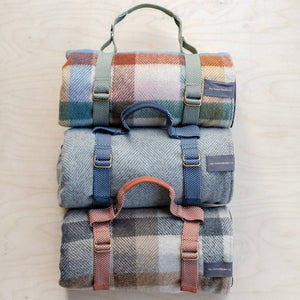 Recycled Picnic Carrier Straps ~ Olive