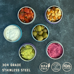 Moonmoon - Mini Sauce Pots for Dressings, Dips & More - 3 Set