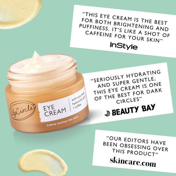 UpCircle Beauty - Vegan Hydrating Eye Cream with Hyaluronic Acid + Coffee Oil