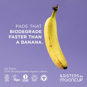 &SISTERS - Pads with Wings | Light (10 pack) | Plastic-free | Vegan