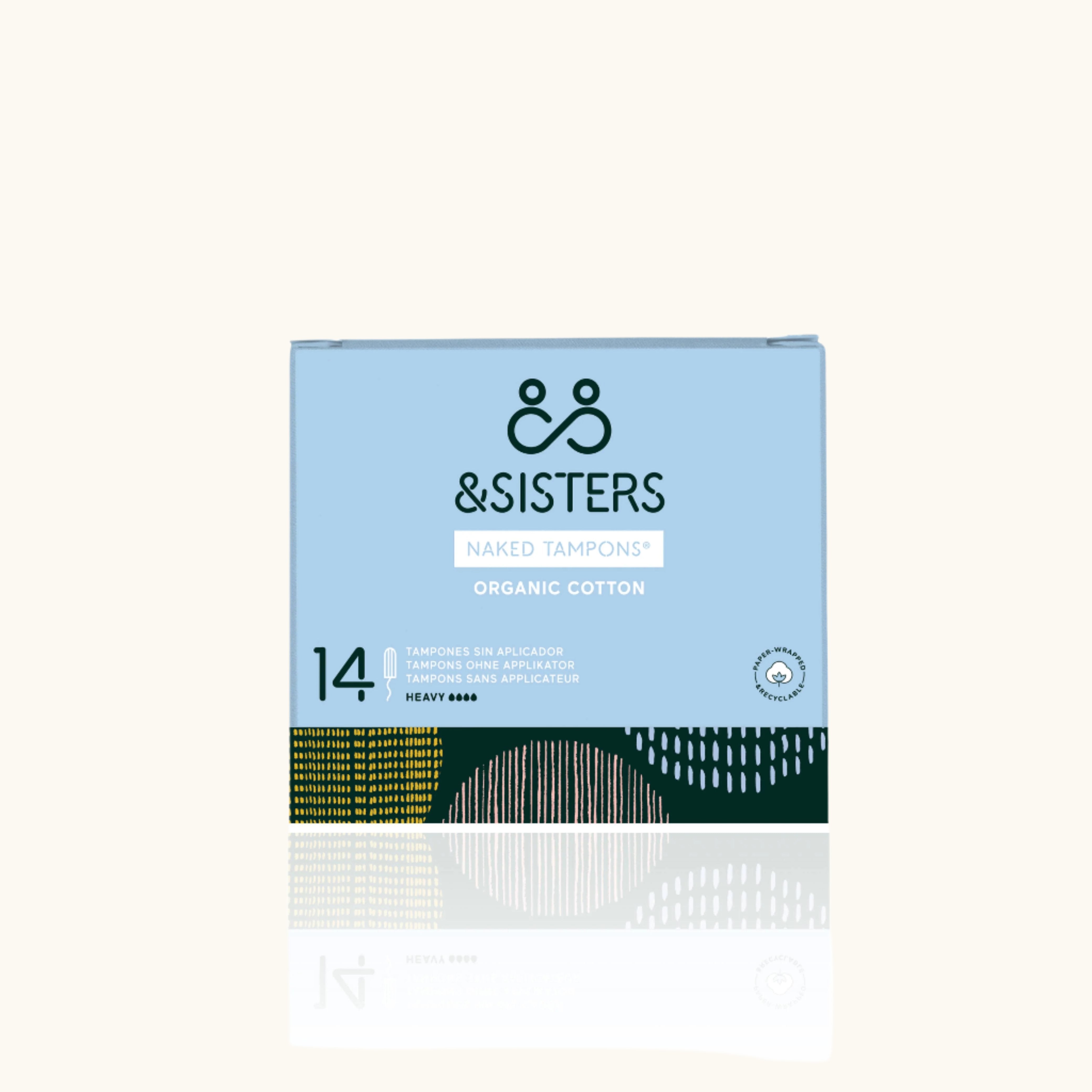 &SISTERS - Naked Tampons® | Heavy (14 pack) | Plastic-free | Vegan