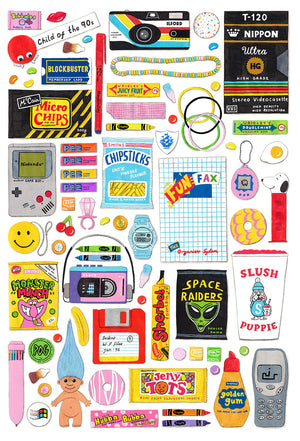 Born In the 90's - Plastic Free Jigsaw Puzzle  1000 Pieces