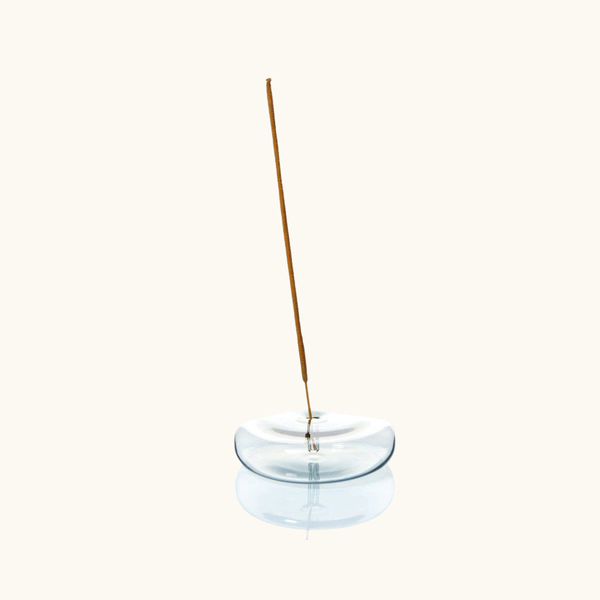 Natural Incense and Glass Incense Holder Gift Set