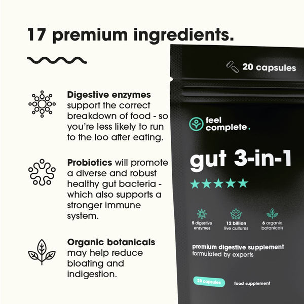 Feel Complete - Gut 3-in-1 (premium digestive supplement)