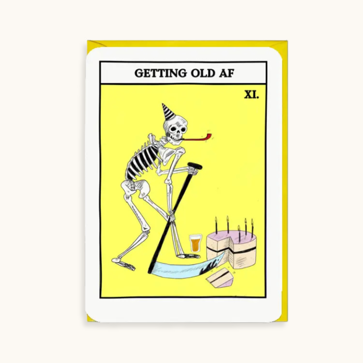 Getting Old AF Tarot Birthday Card