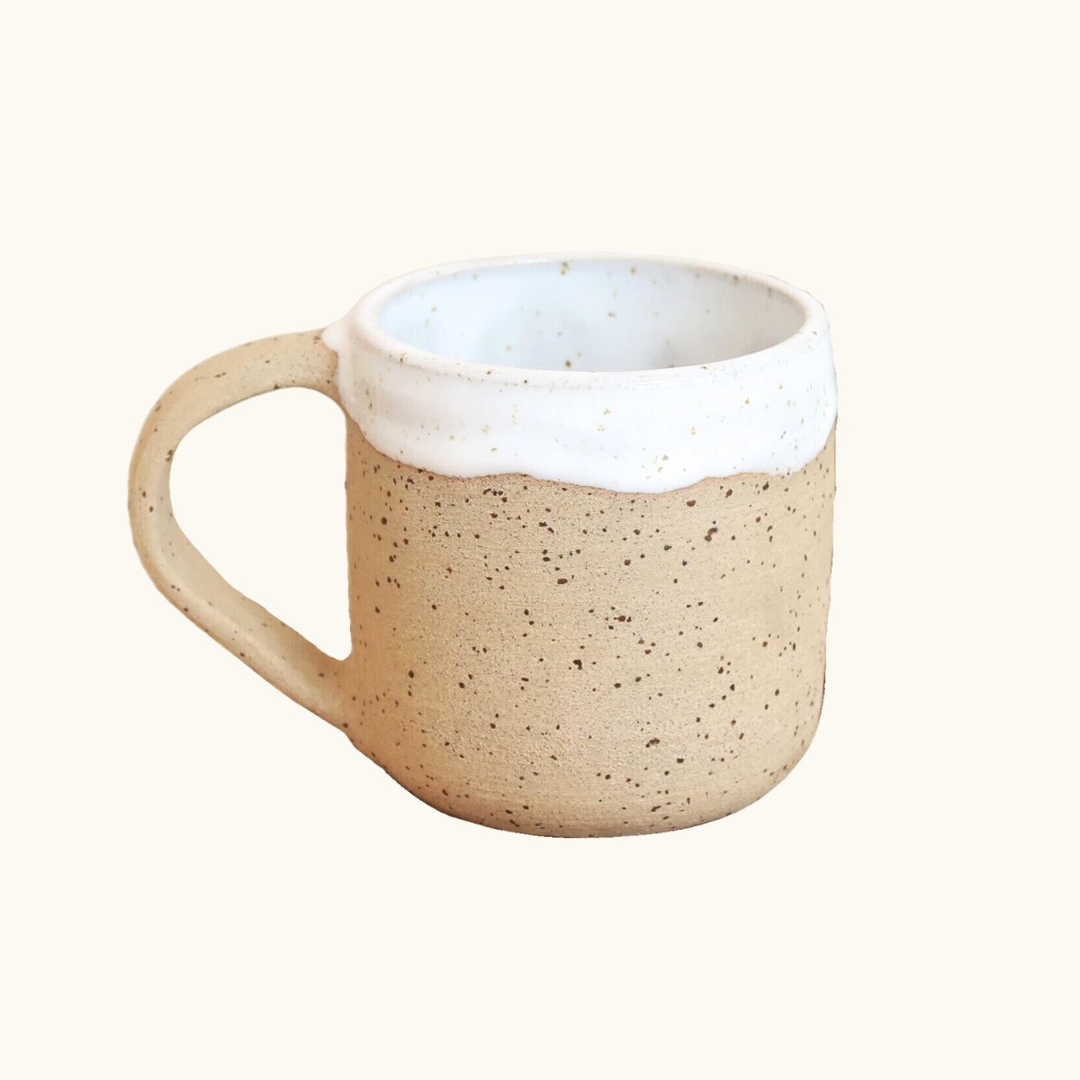 Handmade Ceramic Espresso Mug - Speckled Raw Clay