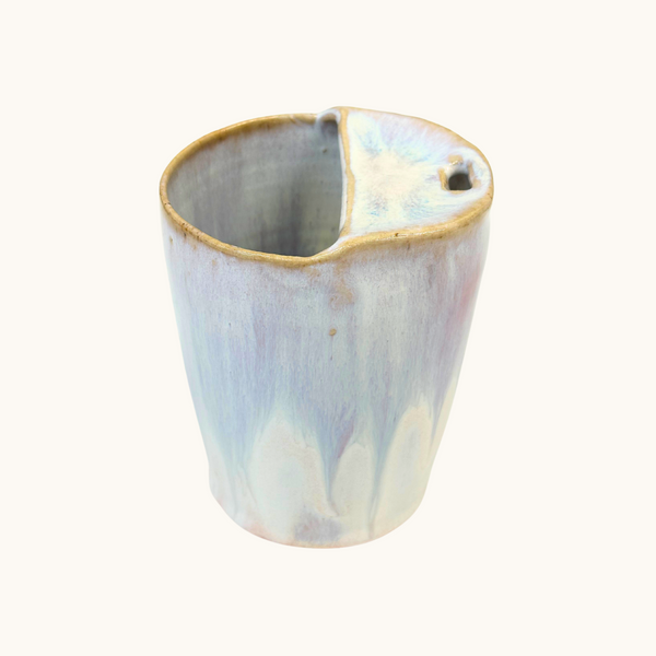 Handmade Ceramic Espresso Travel Keep Cup - Lilac Pink - 300ml
