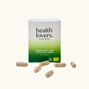 3 Mushroom SuperBlend Capsules -  Organic Lion’s Mane, Cordyceps and Reishi