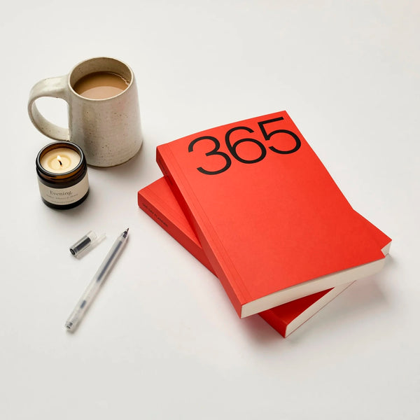 A5 365 Yearly Undated Planner - Red