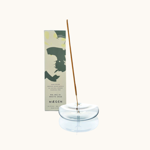 Natural Incense and Glass Incense Holder Gift Set