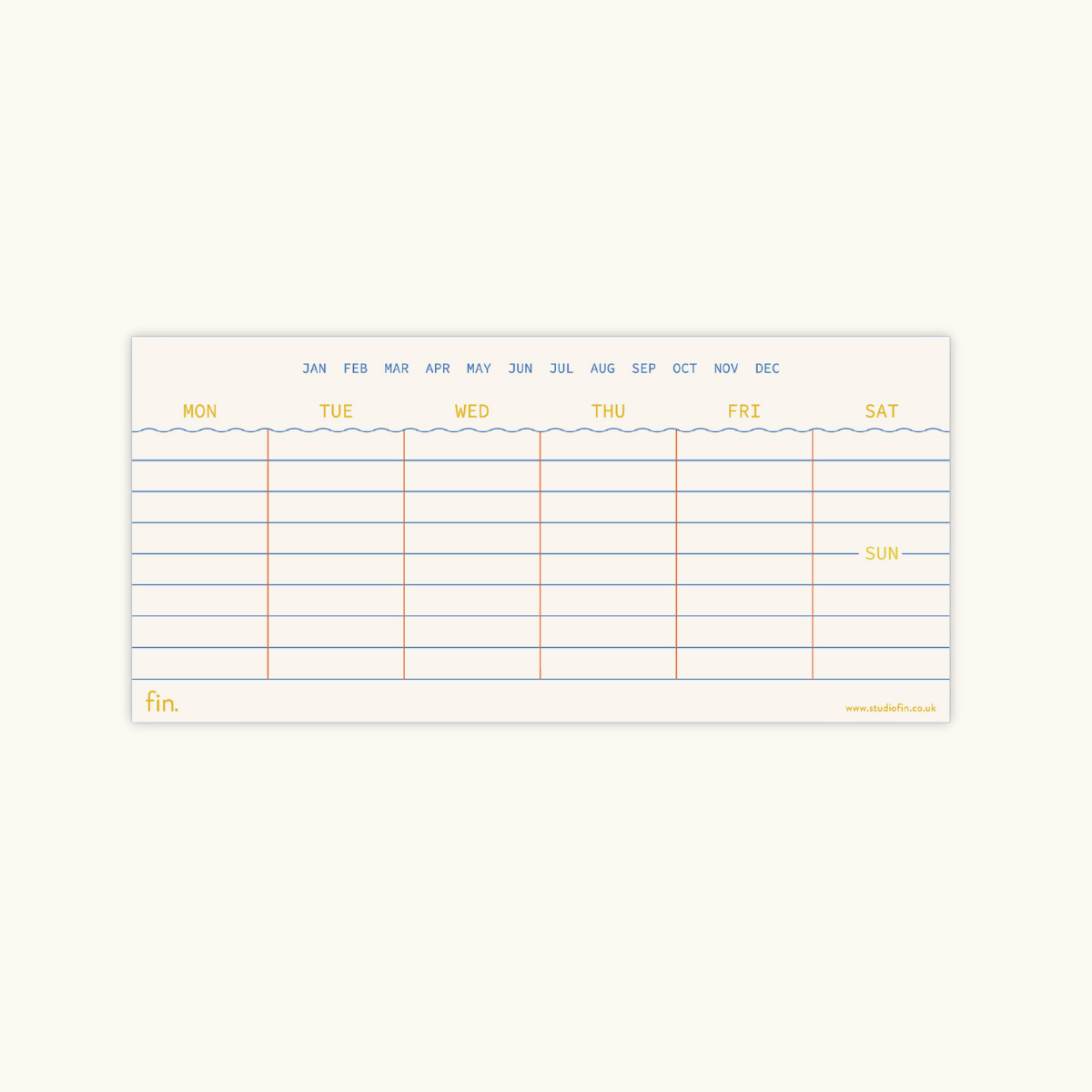 Mini Undated Weekly Planner