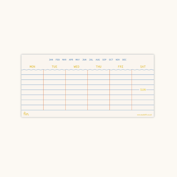 Mini Undated Weekly Planner