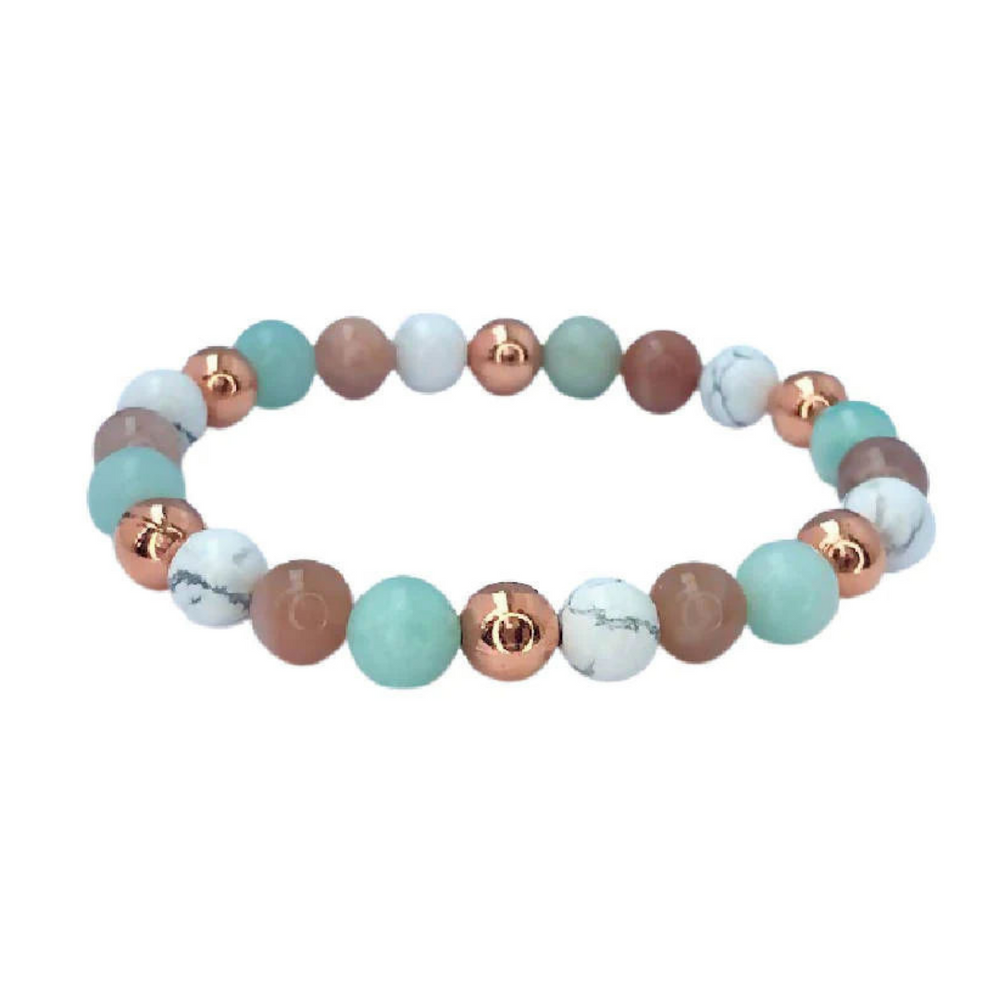 Osteoarthritis & Osteoporosis Copper Arthritis & Rheumatism Relief Crystal Healing Bracelet (Carnelian)