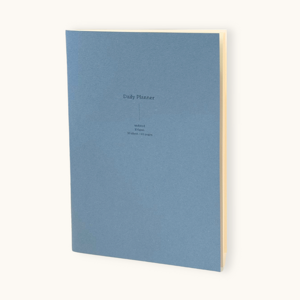 Planner Blue Notebook Daily Planner Notebook - Blue - Eco-Friendly Planner | Organics