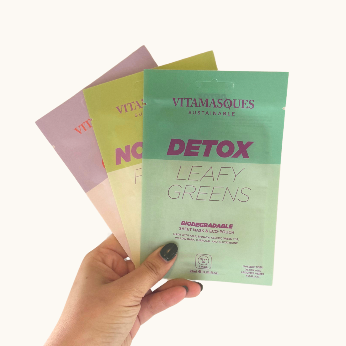 Detox Leafy Greens Biodegradable Face Sheet Mask