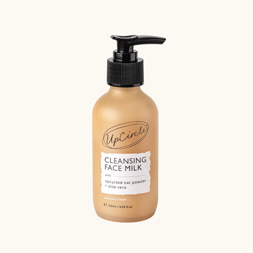 UpCircle Beauty UK - Eco Cleansing Face Milk with Aloe Vera + upcycled Oat Powder