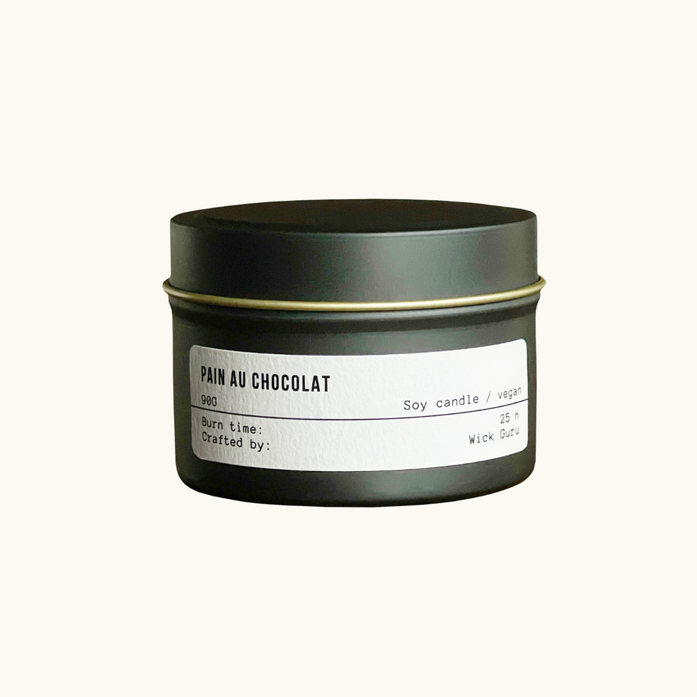 Pain Au Chocolat Soy Wax Candle Tin candle 90g
