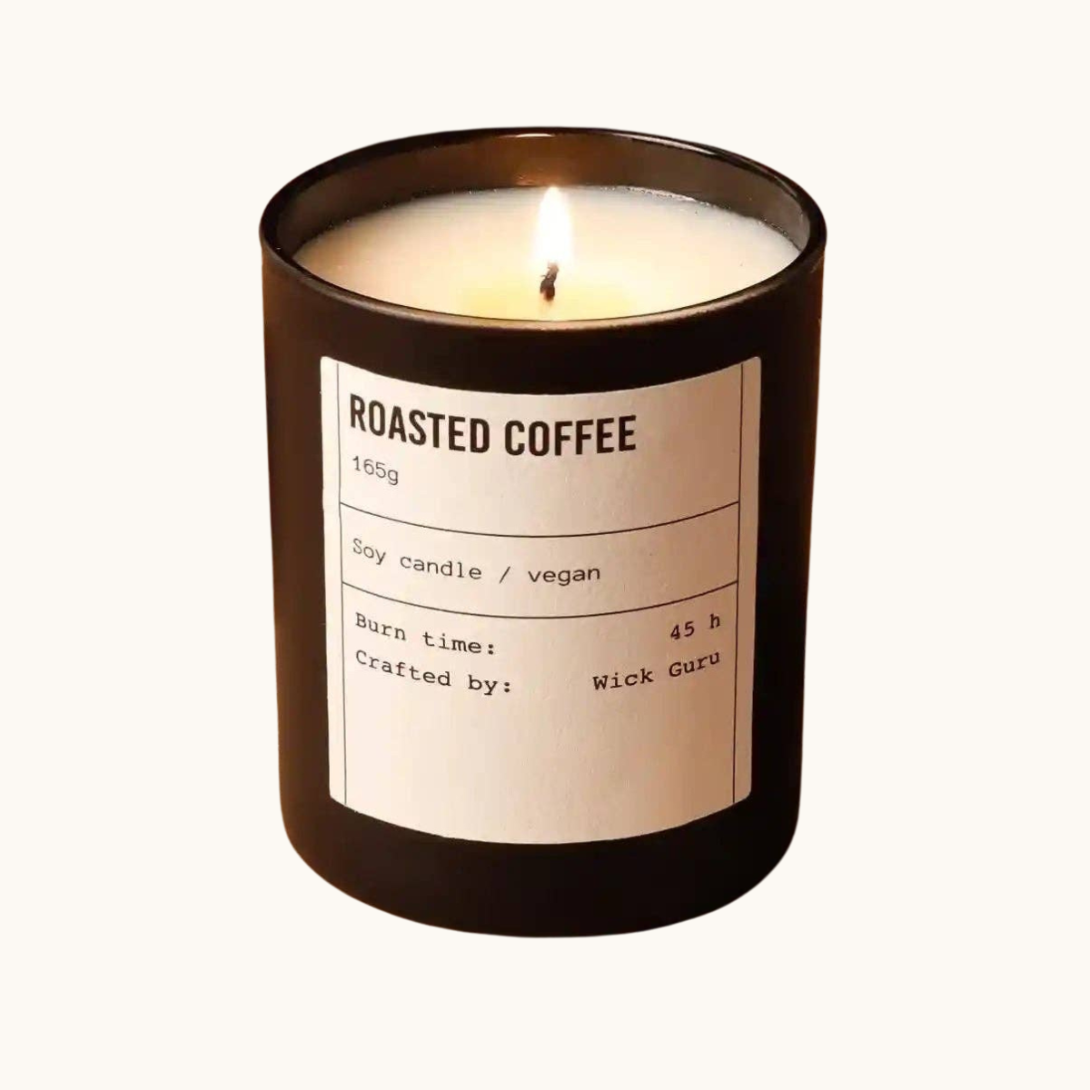 Roasted Coffee Candle - Coffee Beans + Cocoa + Cream (165g)