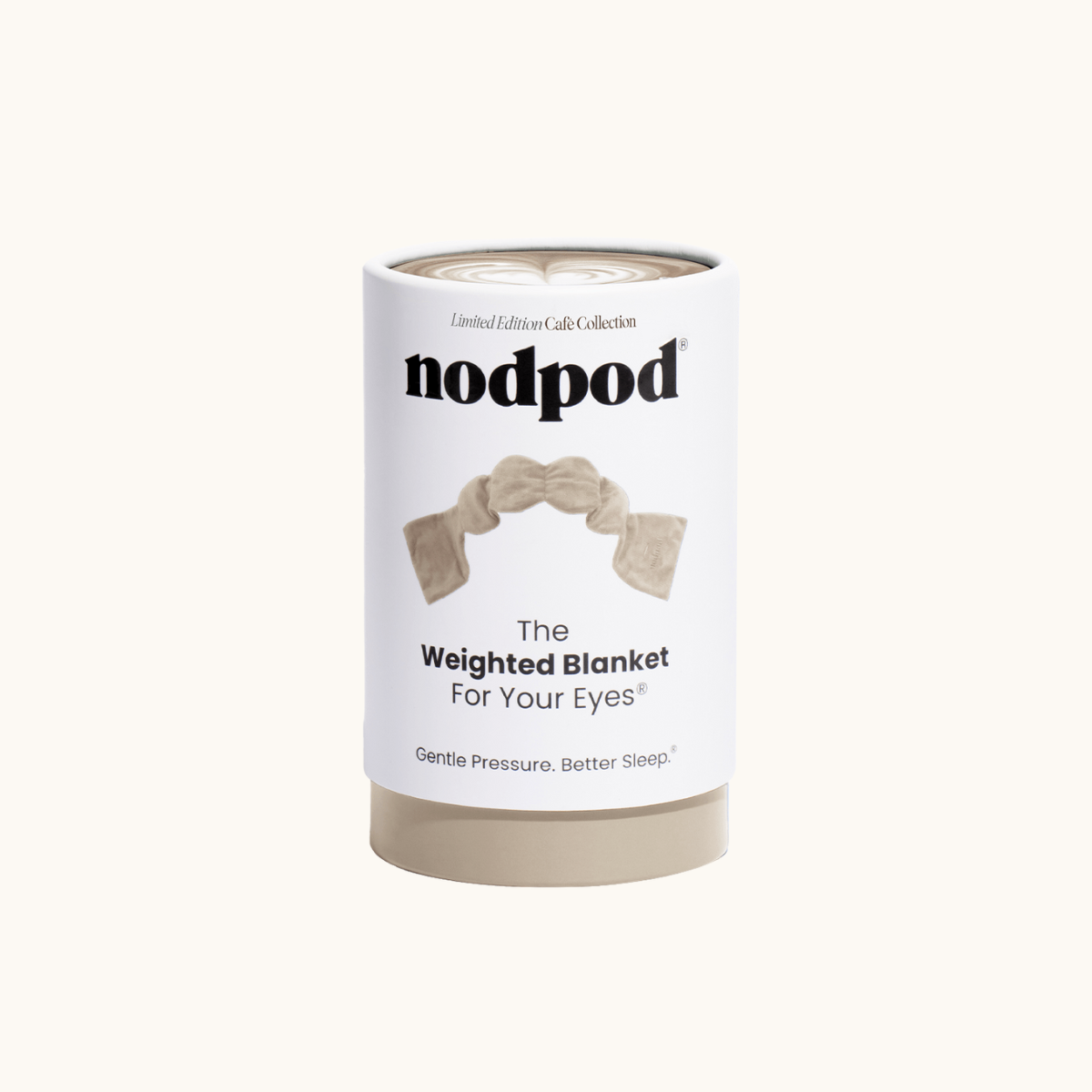 Nodpod - Latte Weighted Sleep Mask - Eye Mask