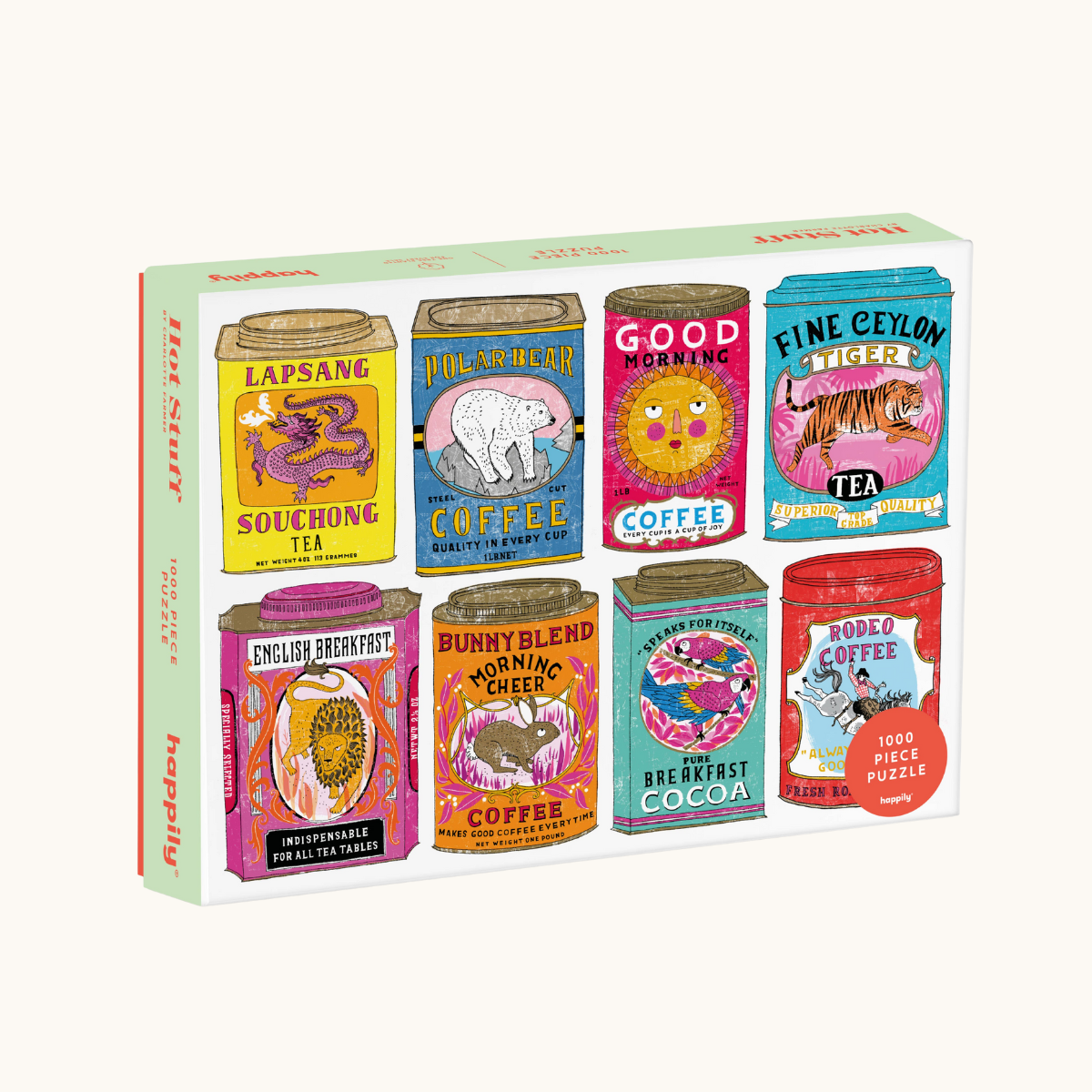 Vintage Tea & Coffee Tins - 1,000 plastic free puzzle