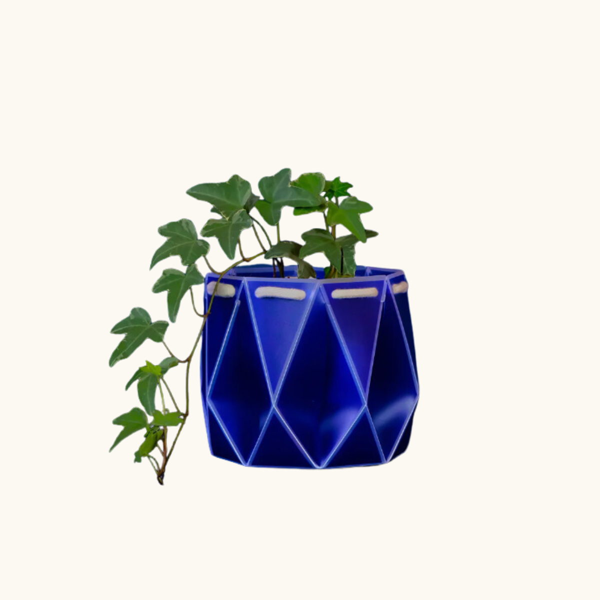 Self-watering Plant Pot ~ 18cm Navy Blue