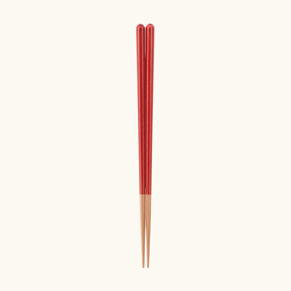 Premium Japanese Wooden Chopsticks - Cherry Red
