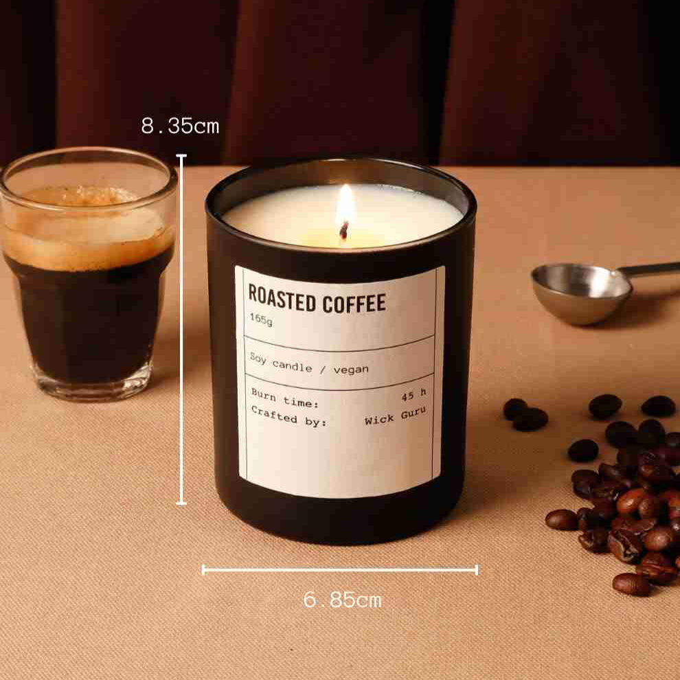 Roasted Coffee Candle - Coffee Beans + Cocoa + Cream (165g)